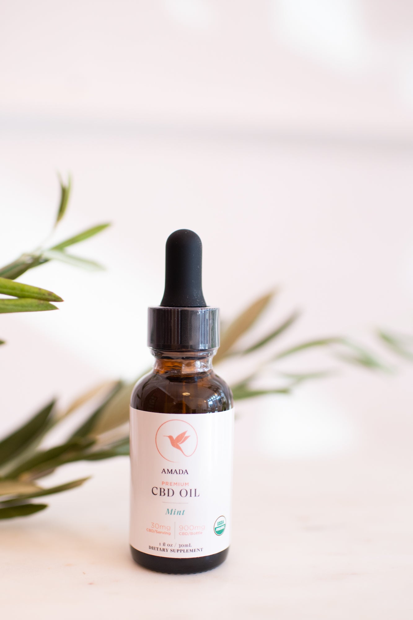 CBD Organic Tincture: Mint flavor