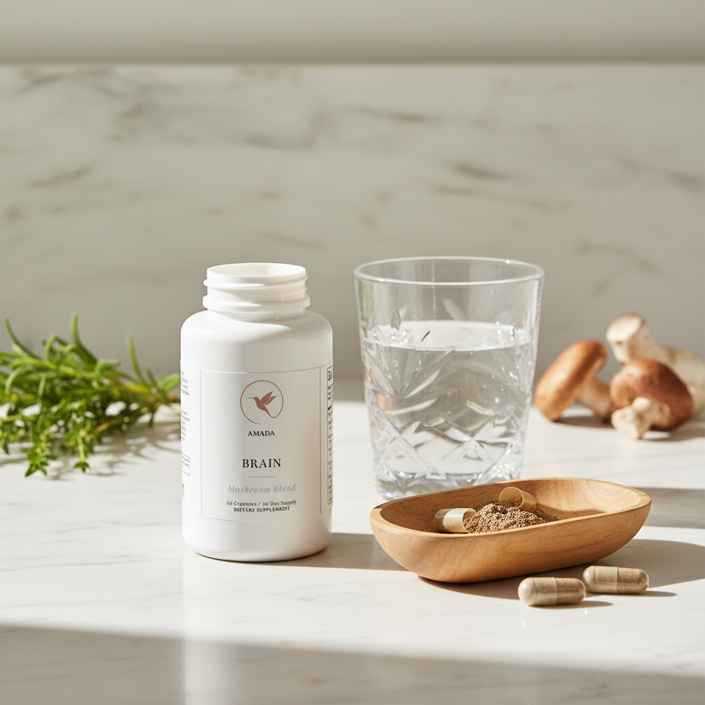 1000mg Brain Blend Mushroom Capsules