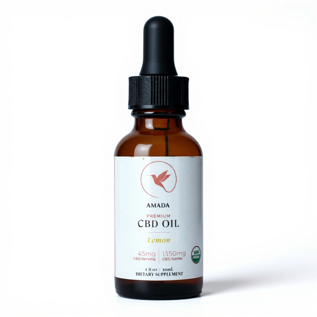 CBD Organic Tincture:  Lemon flavor