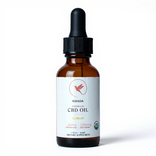 CBD Organic Tincture:  Lemon flavor