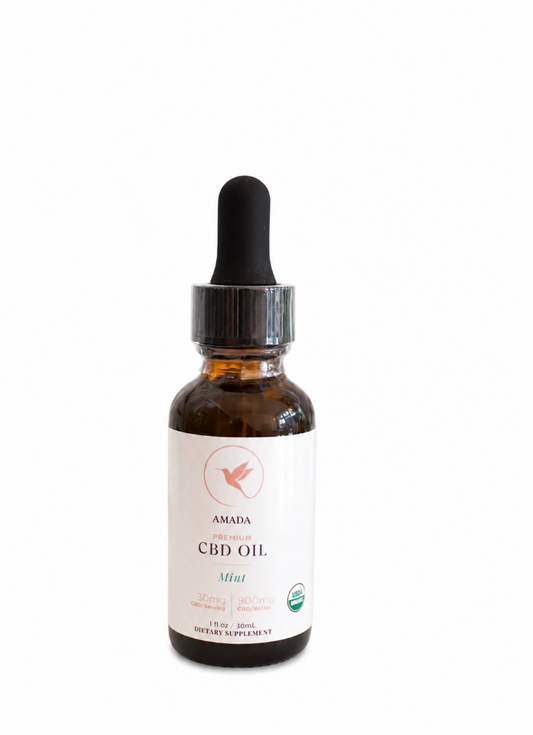 CBD Organic Tincture:  Mint flavor